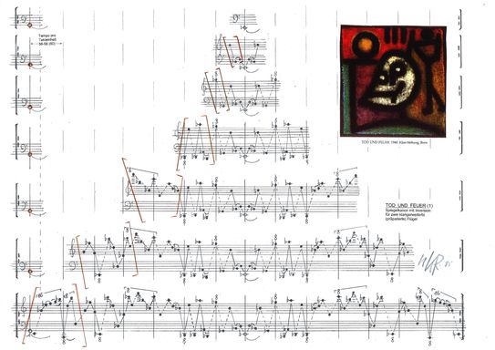 Graphische Partitur KLEE-BLÄTTER
